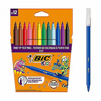 Фломастери 12 кол. Віза 880, 888695, Bic Фломастери 12 кол. Віза 880, 888695, Bic