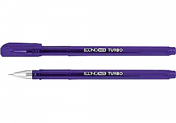 Ручка гелева ECONOMIX TURBO 0,5 мм, фіолетова, E11911-12 Ручка гелева ECONOMIX TURBO 0,5 мм, фіолетова, E11911-12
