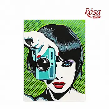 Холст на картоне с контуром, Paparazzi, 30*40, хлопок, акрил, Rosa Start Холст на картоне с контуром, Paparazzi, 30*40, хлопок, акрил, Rosa Start