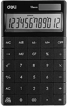 Калькулятор бухг. черный, E1589P, Deli Калькулятор бухг. черный, E1589P, Deli