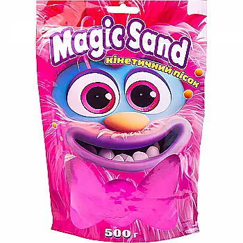 Кинетический песок Magic sand в пакете, фиолетовый, 0,500 кг, 39403-4 Кинетический песок Magic sand в пакете, фиолетовый, 0,500 кг, 39403-4