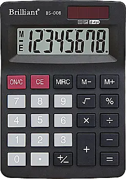 Калькулятор Brilliant BS-008 8 р., 2-пит, BS-008 Калькулятор Brilliant BS-008 8 р., 2-пит, BS-008