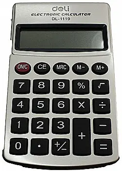 Калькулятор кишеньковий, бронзовий, 1119, Deli, 39827 Калькулятор кишеньковий, бронзовий, 1119, Deli, 39827