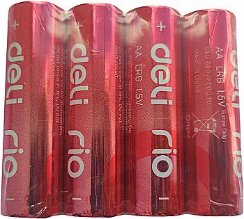 Батарейка Deli 82902 (LR6) AA (4шт/уп), 84296