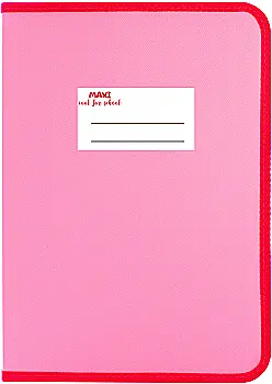 Папка-пенал пластиковая на молнии Maxi, А4, непрозрачная, фактура: ткань, пастельная розовая, MX31647-89 Папка-пенал пластиковая на молнии Maxi, А4, непрозрачная, фактура: ткань, пастельная розовая, MX31647-89