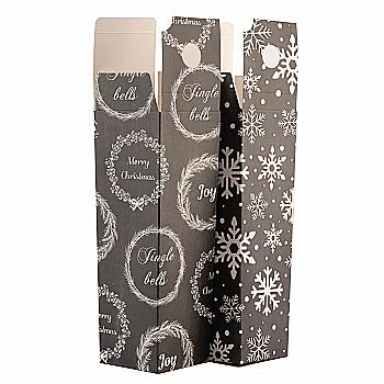 Набір подарункових коробок для вина "It`s the Season - Nature Joy" 10*10*32 см (2 шт.), GB-06124