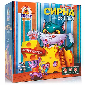 Игра настольная развлекательная "Сырная вечеринка" Vladi Toys, VT8055-38 Игра настольная развлекательная "Сырная вечеринка" Vladi Toys, VT8055-38
