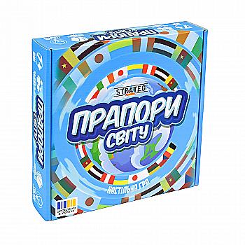 Игра настольная учебная "Флаги мира" (укр) 30445, ТМ "Strateg" Игра настольная учебная "Флаги мира" (укр) 30445, ТМ "Strateg"