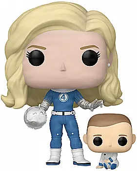 Набор игровых фигурок Funko Pop! серии "Фантастическая 4: Первые шаги" - Невидимая Женщина и Франклин, 83583 Набор игровых фигурок Funko Pop! серии "Фантастическая 4: Первые шаги" - Невидимая Женщина и Франклин, 83583