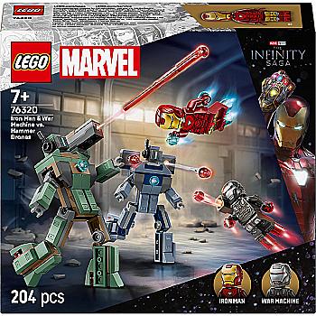 Конструктор Lego Marvel "Залізна людина та Бойова Машина проти Хаммер Дронів", 76320 Конструктор Lego Marvel "Залізна людина та Бойова Машина проти Хаммер Дронів", 76320