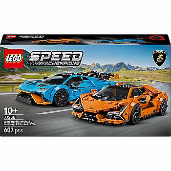 Конструктор Lego Speed Champions "Lamborghini Revuelto та Huracán STO", 77238 Конструктор Lego Speed Champions "Lamborghini Revuelto та Huracán STO", 77238