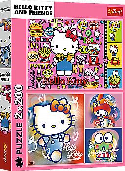 Пазл "2x200" - Hello Kitty Приветствую Китти и друзей, 33363, Trefl Пазл "2x200" - Hello Kitty Приветствую Китти и друзей, 33363, Trefl