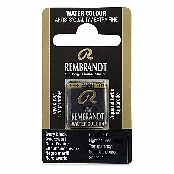 Краска акварельная Rembrandt 701 Черная слоновая кость, кювета, Royal Talens Краска акварельная Rembrandt 701 Черная слоновая кость, кювета, Royal Talens