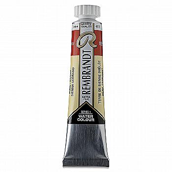 Краска акварельная Rembrandt 411, Сиена жженая, туба 20 мл, Royal Talens Краска акварельная Rembrandt 411, Сиена жженая, туба 20 мл, Royal Talens