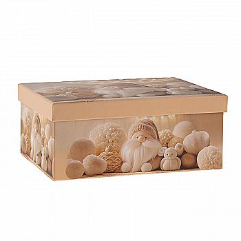 Подарункова коробка прямокутна, Різдвяний гном, 25*18*10,5 см, 141088204 Подарункова коробка прямокутна, Різдвяний гном, 25*18*10,5 см, 141088204