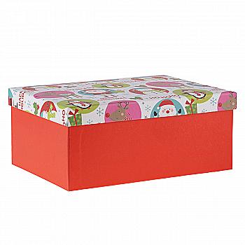 Подарункова коробка прямокутна, Merry Christmas, 25*18*10,5 см, 141003114 Подарункова коробка прямокутна, Merry Christmas, 25*18*10,5 см, 141003114