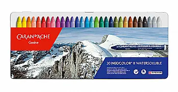 Пастель воскова акварельна 30 кол. Caran d`Ache Neocolor II мет. бокс, 7500.330 Пастель воскова акварельна 30 кол. Caran d`Ache Neocolor II мет. бокс, 7500.330