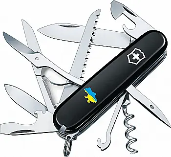 Ніж Huntsman Ukraine 91мм/15функ/чорн /Мапа України син-жовт. Vx13713.3_T1166u Ніж Huntsman Ukraine 91мм/15функ/чорн /Мапа України син-жовт. Vx13713.3_T1166u