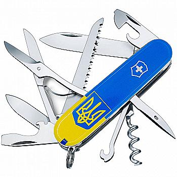 Ніж Huntsman Ukraine 91мм/15функ /Герб на прапорі верт. Vx13713.7_T3030p Ніж Huntsman Ukraine 91мм/15функ /Герб на прапорі верт. Vx13713.7_T3030p
