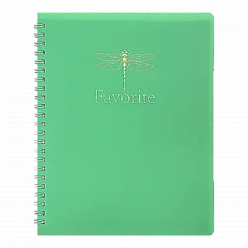 Зошит на пружині В5 80 арк "Favourite", Pastel, кл., пласт. обкл., м`ятний, BM.24252150-38 Зошит на пружині В5 80 арк "Favourite", Pastel, кл., пласт. обкл., м`ятний, BM.24252150-38