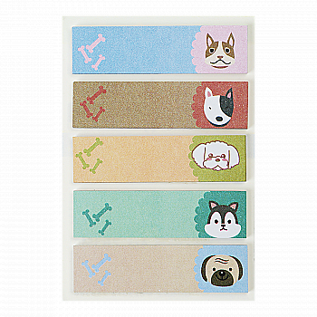 Закладки паперові з клейким шаром Dogs, 44*12 мм, 20 арк, ZB.15101 Закладки паперові з клейким шаром Dogs, 44*12 мм, 20 арк, ZB.15101