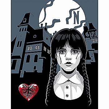 Картина за номерами SANTI "Wednesday. Nevermore Academy" 40*50 см, 955059 Картина за номерами SANTI "Wednesday. Nevermore Academy" 40*50 см, 955059