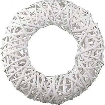 Вінок Yes! Fun ротанговий білий, 35 см, 974242