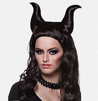 Перука "Демон-жінка "Демона" чорна, 86006 ТМ "Boland"