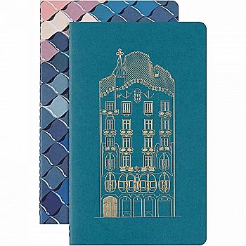 Записная книжка средняя нелинированная, Moleskine Cahier Casa Batllo, 2 шт, SECAHL6865CBATLLO Записная книжка средняя нелинированная, Moleskine Cahier Casa Batllo, 2 шт, SECAHL6865CBATLLO