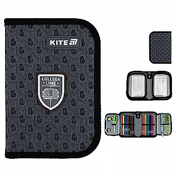 Пенал Kite 1 від., 2 відв., з наповненням 622H College Line, K25-622H-2 Пенал Kite 1 від., 2 відв., з наповненням 622H College Line, K25-622H-2