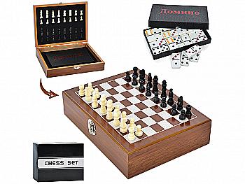 Набір ігор 2в1: шахи, доміно, XQ12095 Набір ігор 2в1: шахи, доміно, XQ12095