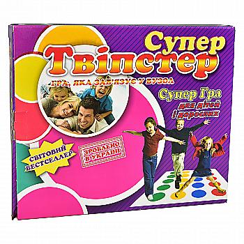 Гра настільна "Супер Твістер" (укр) 379, ТМ "Strateg" Гра настільна "Супер Твістер" (укр) 379, ТМ "Strateg"