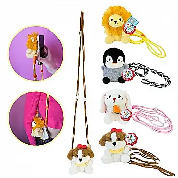 Мягкая игрушка Plush and Co держатель для телефона, в ассортименте, PLC25005 Мягкая игрушка Plush and Co держатель для телефона, в ассортименте, PLC25005