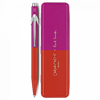 Ручка Caran d`Ache 849 Paul Smith Warm Red & Melrose Pink + пенал, NM0849.337 Ручка Caran d`Ache 849 Paul Smith Warm Red & Melrose Pink + пенал, NM0849.337