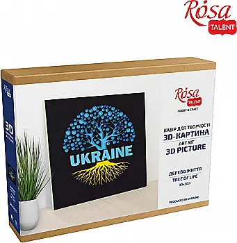 Набор, картина 3D "Дерево жизни", ДВП грунтованное, 3 слоя, 30*30 см, Rosa Talent Набор, картина 3D "Дерево жизни", ДВП грунтованное, 3 слоя, 30*30 см, Rosa Talent