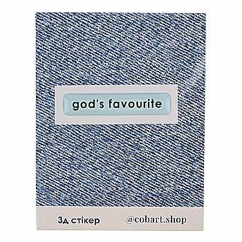 Стікер 3D "God`s favourite" Cobart Стікер 3D "God`s favourite" Cobart