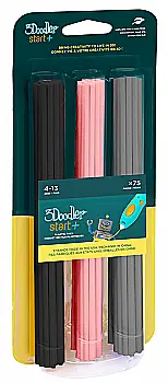 Набір стрижнів для 3D-ручки 3Doodler Start - МІКС (75 шт: чорний, рожевий, сірий) Набір стрижнів для 3D-ручки 3Doodler Start - МІКС (75 шт: чорний, рожевий, сірий)