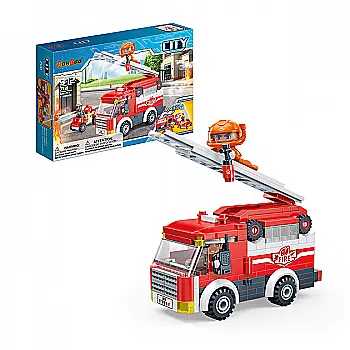 Конструктор "БанБао CITY" Пожежний автомобіль, 229 елм., 7131, Banbao Конструктор "БанБао CITY" Пожежний автомобіль, 229 елм., 7131, Banbao