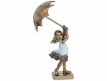 Декоративна статуетка "Дівчинка з парасолькою",14 см, 707-990 Декоративна статуетка "Дівчинка з парасолькою",14 см, 707-990