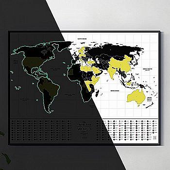 Скретч карта мира "Travel Map Glow World" 80*60 см (англ. язык), ТМ "1Dea.me" Скретч карта мира "Travel Map Glow World" 80*60 см (англ. язык), ТМ "1Dea.me"