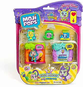 Набір ігровий Moji Pops серії "Party" – Ігрові кімнатки (4 фігурки, аксесуари), PMPPB416IN00 Набір ігровий Moji Pops серії "Party" – Ігрові кімнатки (4 фігурки, аксесуари), PMPPB416IN00