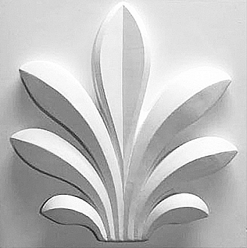 Орнамент "Семилистник" гипс, АР-2105