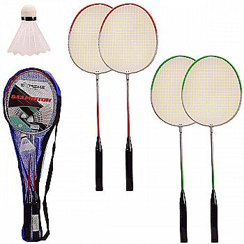 Бадмінтон: 2 ракетки, воланчик, 2 кольори, BD2103 Бадмінтон: 2 ракетки, воланчик, 2 кольори, BD2103