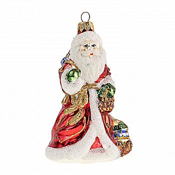 Іграшка новорічна Санта з посохом, 19513 Іграшка новорічна Санта з посохом, 19513