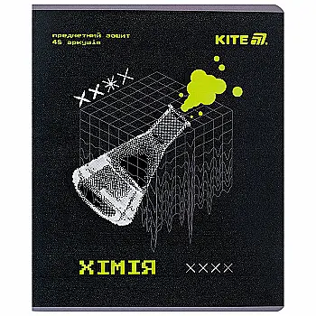 Зошит 48 кл, Предметка - Хімія, гібр лак+УФ, Techno, K25-240-6 Зошит 48 кл, Предметка - Хімія, гібр лак+УФ, Techno, K25-240-6