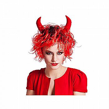 Перука "Кучерявий диявол" з рогами, 86084 ТМ "Boland"