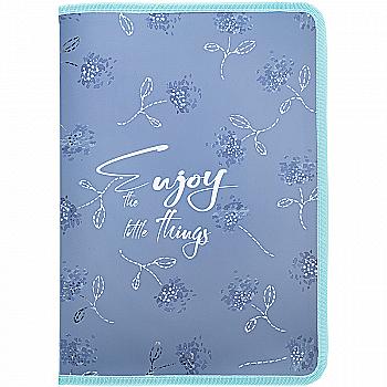 Папка об`ємна на блискавці А5+ Flower Symphony-3, 1805-46-A Папка об`ємна на блискавці А5+ Flower Symphony-3, 1805-46-A