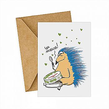 Листівка з Їжаком "Торт зі смаком міста", Gifty, AA-0167531 Листівка з Їжаком "Торт зі смаком міста", Gifty, AA-0167531