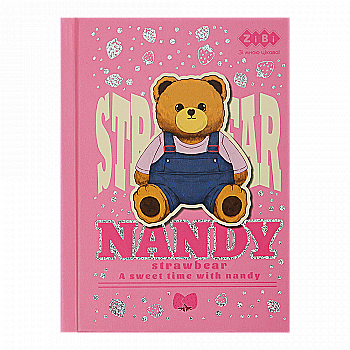 Блокнот А6 64 л "Bear Toy", кл., соч. обкл., мат. лам.+лак, розовый, ZB.12721-10 Блокнот А6 64 л "Bear Toy", кл., соч. обкл., мат. лам.+лак, розовый, ZB.12721-10