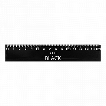 Линейка пластиковая 15 см, Black, в блистере, ZB.5615 Линейка пластиковая 15 см, Black, в блистере, ZB.5615